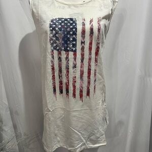 American Flag Graphic Sleeveless Top